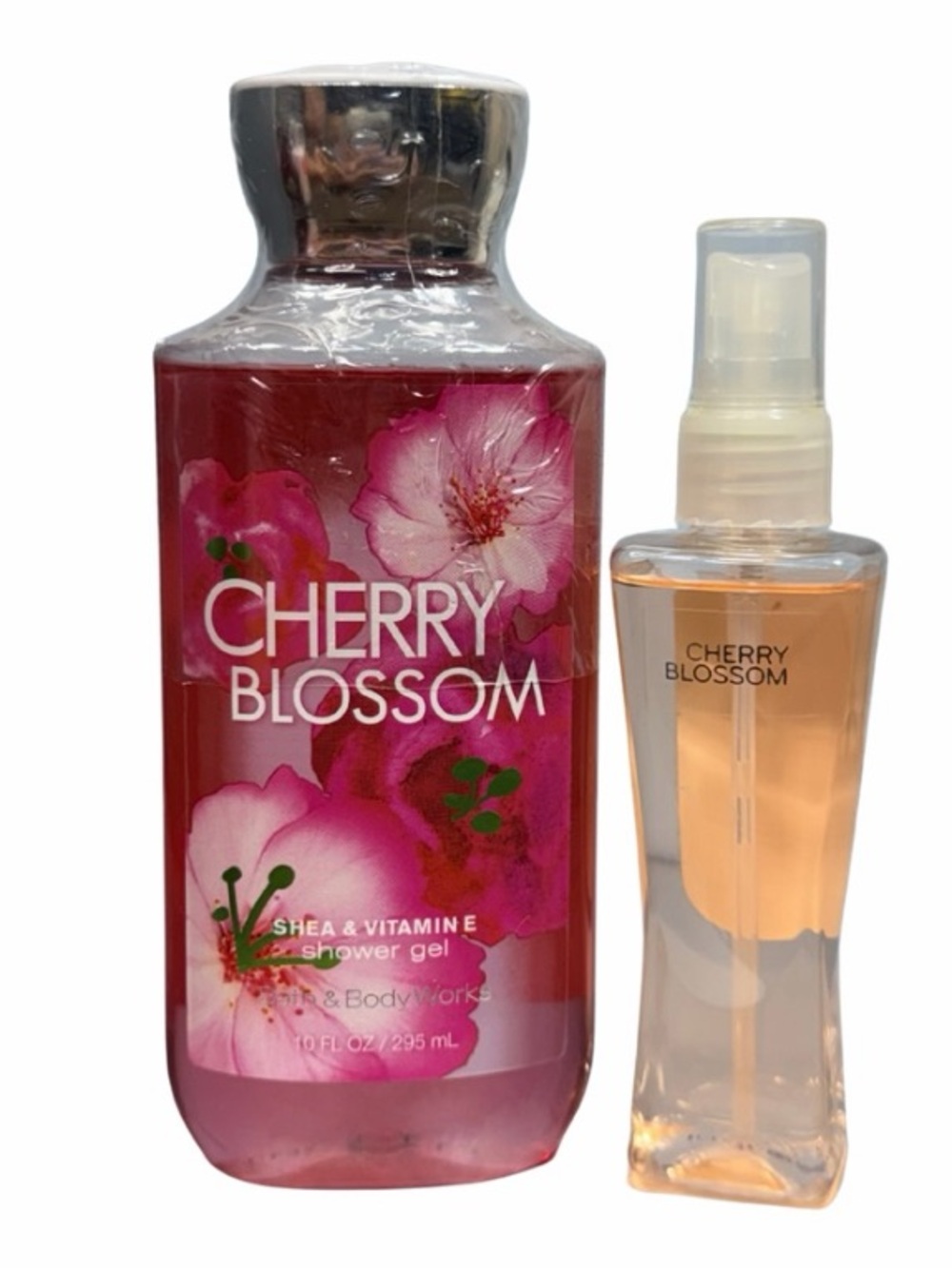 Cherry Blossom - Bath & Body Works - Body Wash & Body Oil Set